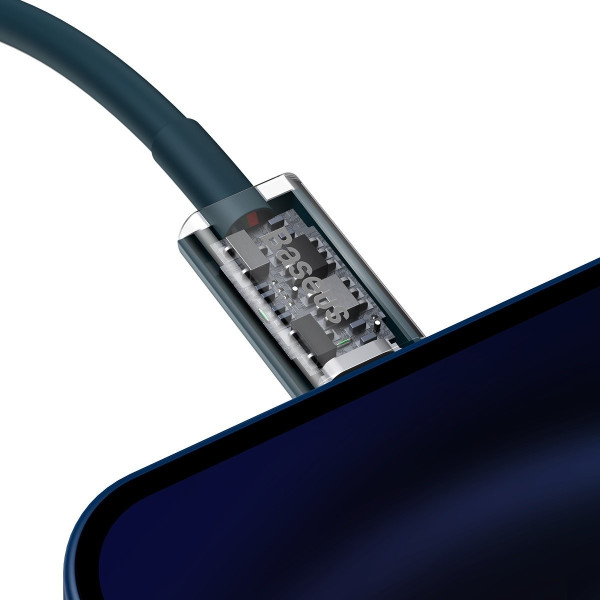 „Baseus Superior“ serijos USB-C laidas iki „iP“ 20 W PD 2 m mėlynas