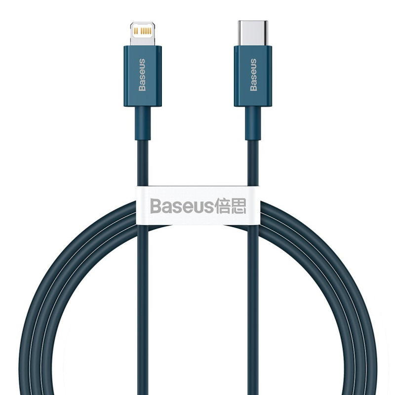 „Baseus Superior“ serijos USB-C laidas iki „iP“ 20 W PD 1 m mėlynas „Baseus Superior“ serijos USB-C laidas iki „iP“ 20 W PD 1 m mėlynas