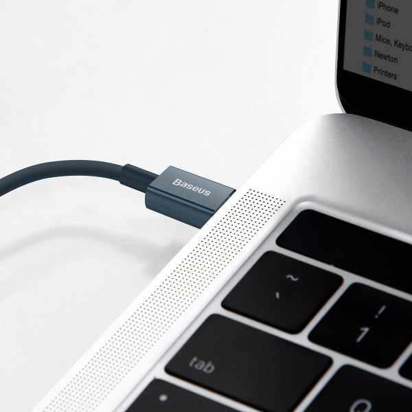 „Baseus Superior“ serijos USB-C laidas iki „iP“ 20 W PD 1 m mėlynas