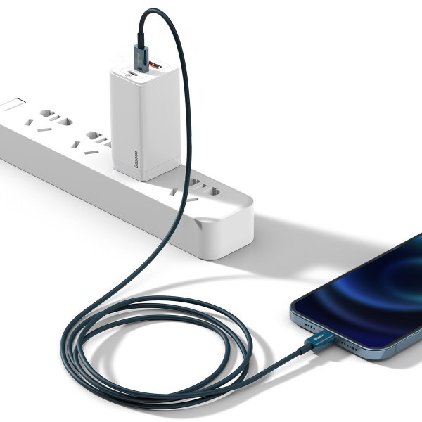 „Baseus Superior“ serijos USB-C laidas iki „iP“ 20 W PD 1 m mėlynas