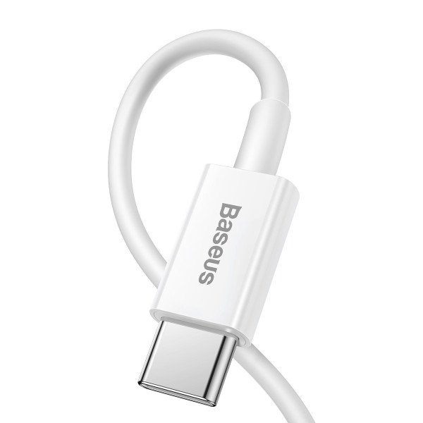 „Baseus Superior“ serijos USB-C kabelis su „Lightning“ 20 W PD 025 m baltas