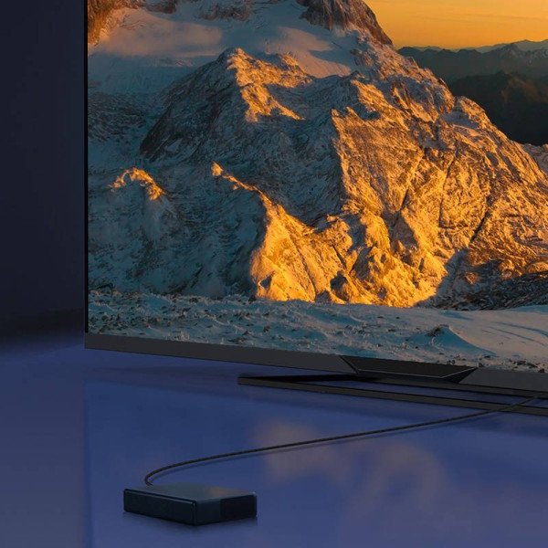 „Baseus“ didelės raiškos serijos HDMI 21 laidas 8K 60 Hz 3D HDR 48 Gbps 1 m juodas