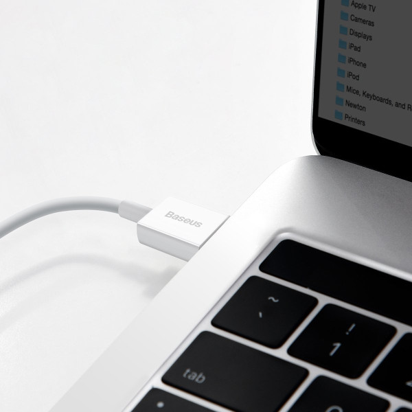 „Baseus Superior“ serijos kabelis iš USB į USB-C 66 W 2 m baltas