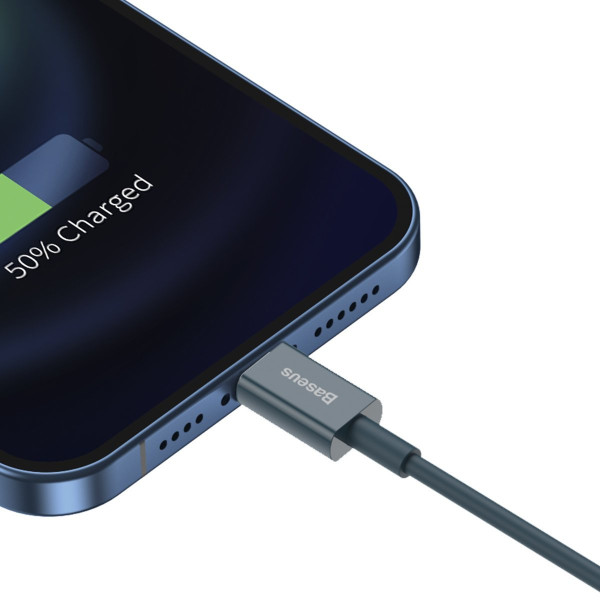 „Baseus Superior“ serijos USB kabelis iki iP 24A 2 m mėlynas