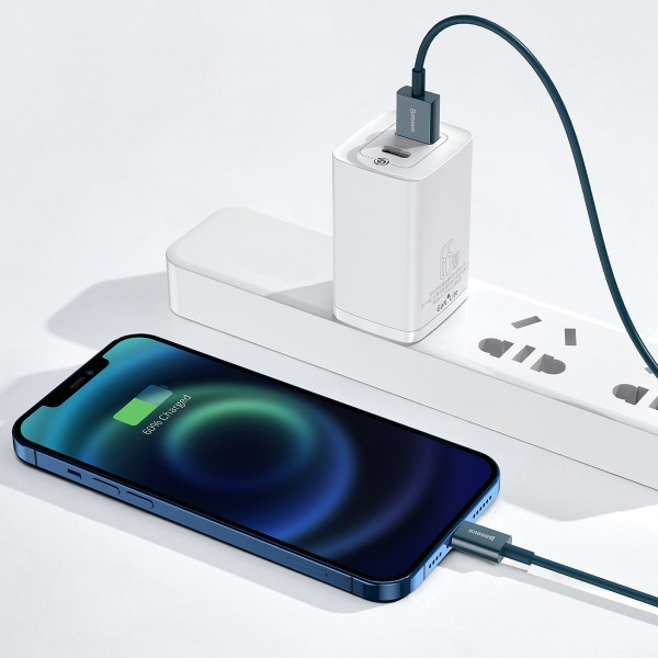 „Baseus Superior“ serijos USB kabelis iki iP 24A 2 m mėlynas