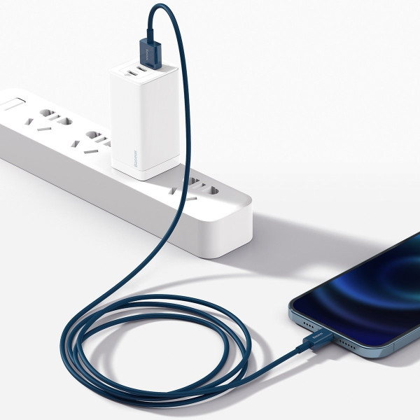 „Baseus Superior“ serijos USB kabelis iki iP 24A 2 m mėlynas