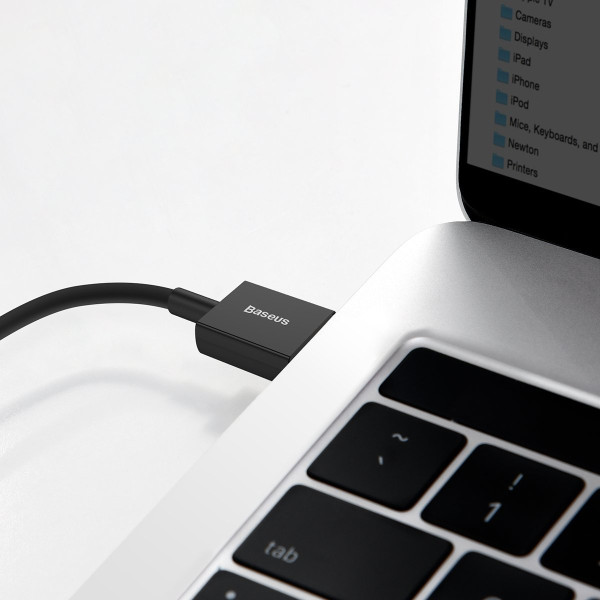 „Baseus Superior“ serijos kabelis iš USB į USB-C 66 W 2 m juodas