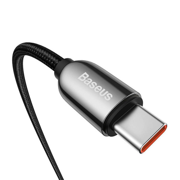 „Baseus“ ekrano kabelis USB-C iki C tipo 100 W 1 m juodas