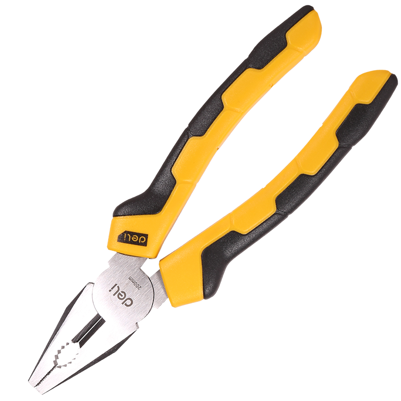 Kombinuotos replės 8 Deli Tools EDL2008 geltonos Kombinuotos replės 8 Deli Tools EDL2008 geltonos