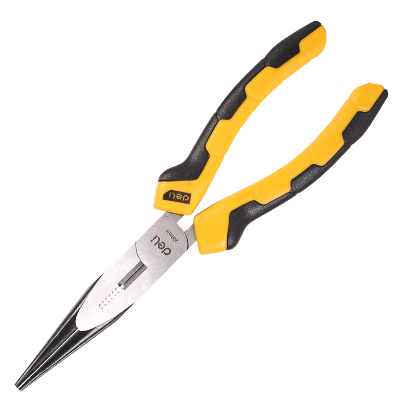 Ilgos nosies replės 8 Deli Tools EDL2108 geltona Ilgos nosies replės 8 Deli Tools EDL2108 geltona