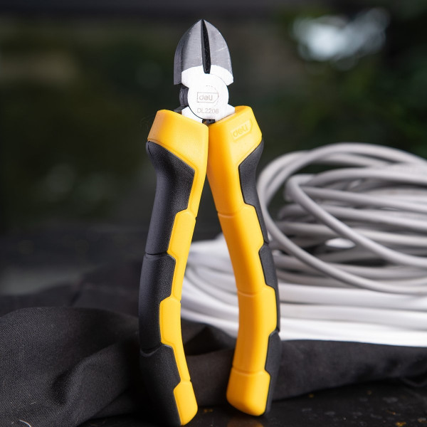 Įstrižainės replės 6 Deli Tools EDL2206 geltona