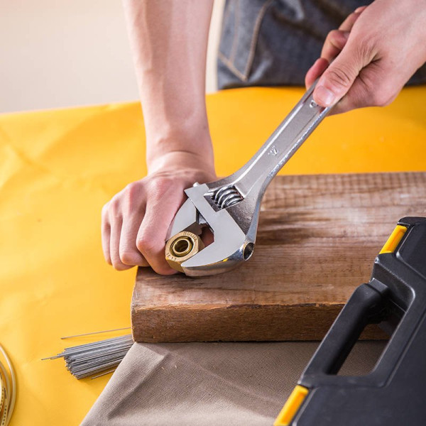 Reguliuojamas veržliaraktis 12 Deli Tools EDL012A sidabrinis