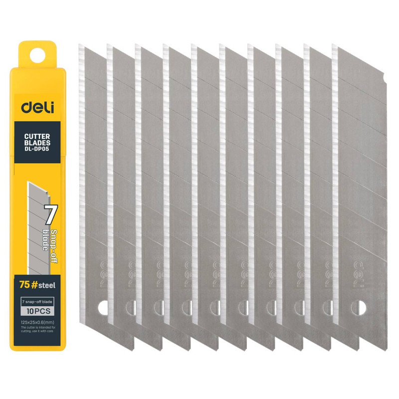 Pjovimo 25mm 10 vnt ašmenų galvutė Deli Tools EDL-DP05 sidabrinė Pjovimo 25mm 10 vnt ašmenų galvutė Deli Tools EDL-DP05 sidabrinė