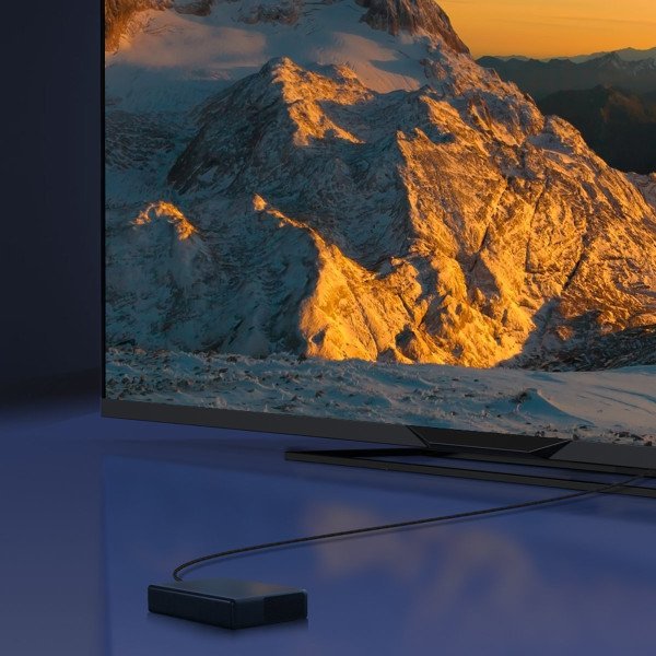 „Baseus“ didelės raiškos serijos HDMI 21 laidas 8K 60 Hz 3D HDR 48 Gbps 3 m juodas