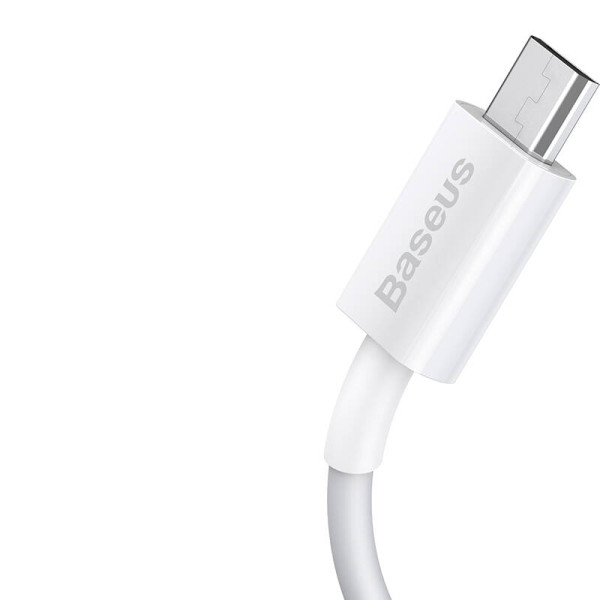 „Baseus Superior“ serijos kabelis iš USB į mikro USB 2A 1m baltas