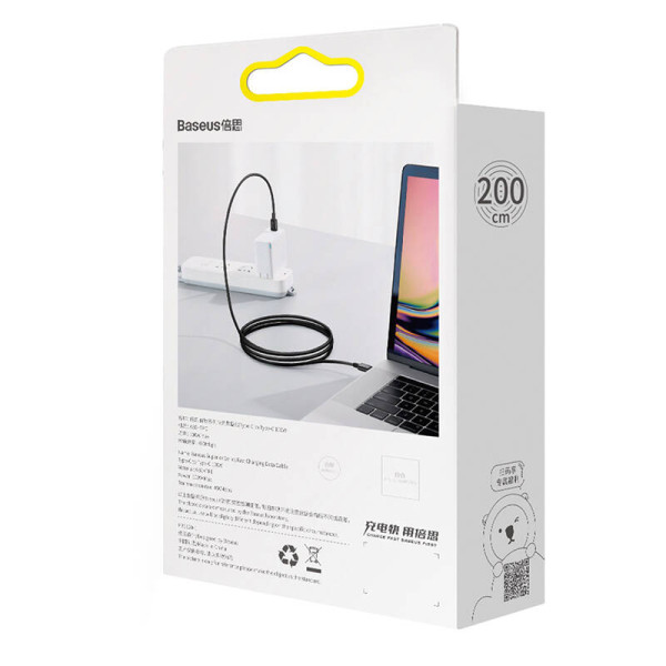 „Baseus Superior“ serijos kabelis iš USB-C į USB-C 100 W 1 m juodas