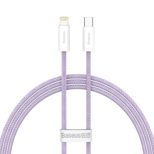 USB-C laidas skirtas Lightning Baseus Dynamic Series 20 W 1 m violetinė