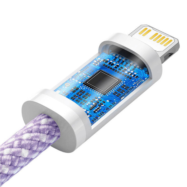 USB-C laidas skirtas Lightning Baseus Dynamic Series 20 W 1 m violetinė