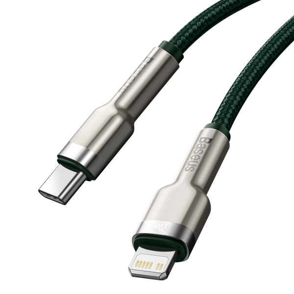 Baseus USB-C laidas skirtas Lightning 2m žalias
