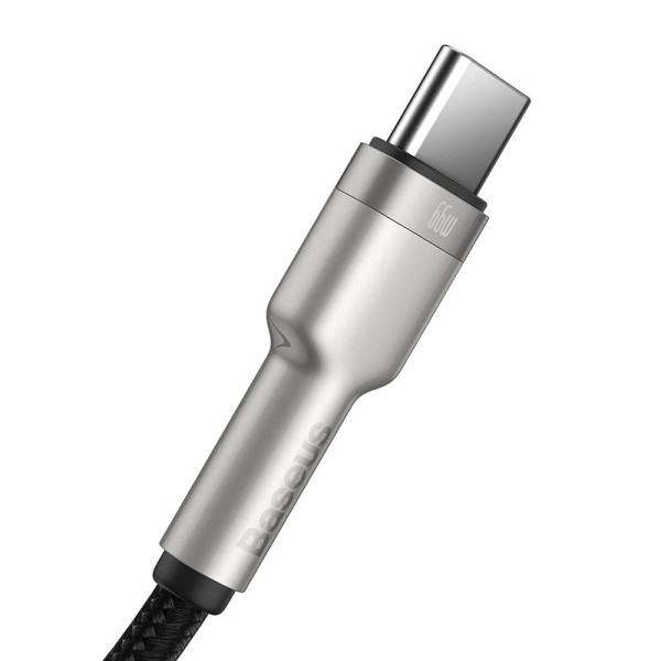 USB laidas skirtas USB-C Baseus Cafule 66W 2m juodas
