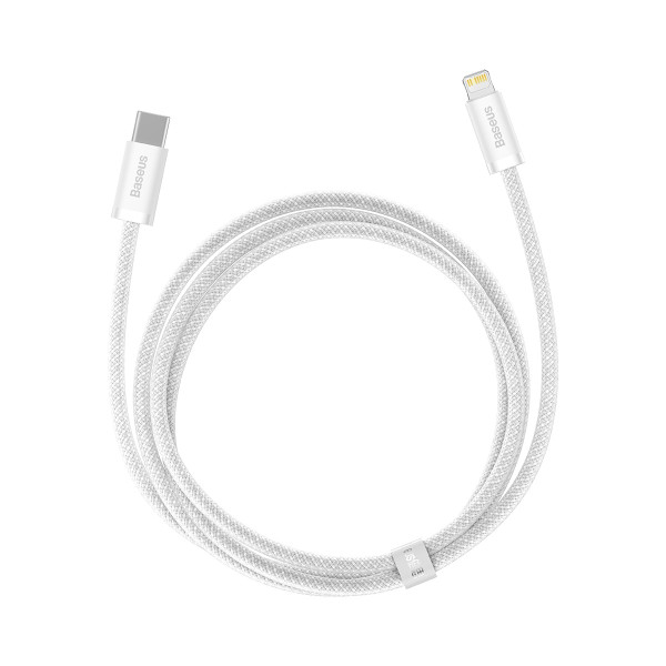 „Baseus“ dinaminis USB-C laidas skirtas „Lightning“ 23 W 1 m baltas