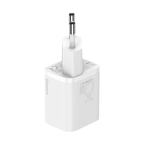 Sieninis įkroviklis Baseus Super Si Quick Charger 1C 25W baltas