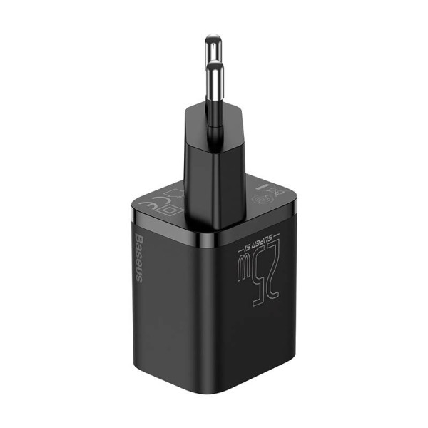 Baseus Super Si greitas įkroviklis 1C 25W juodas