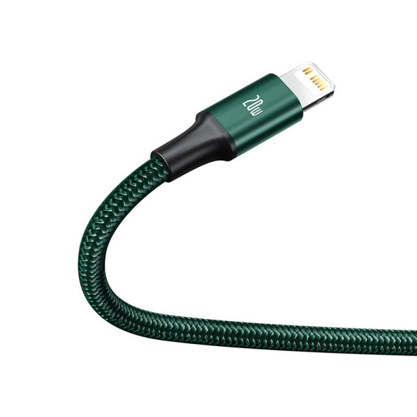 „Baseus Rapid“ serijos „trys viename“ kabelis USB-C skirtas M+L+T 20 W 15 m žalias
