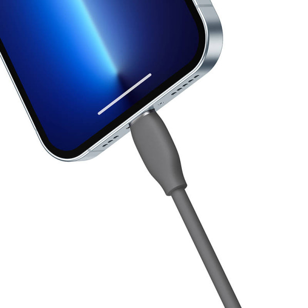 Baseus Jelly kabelis USB prie Lightning 24A 12m juodas