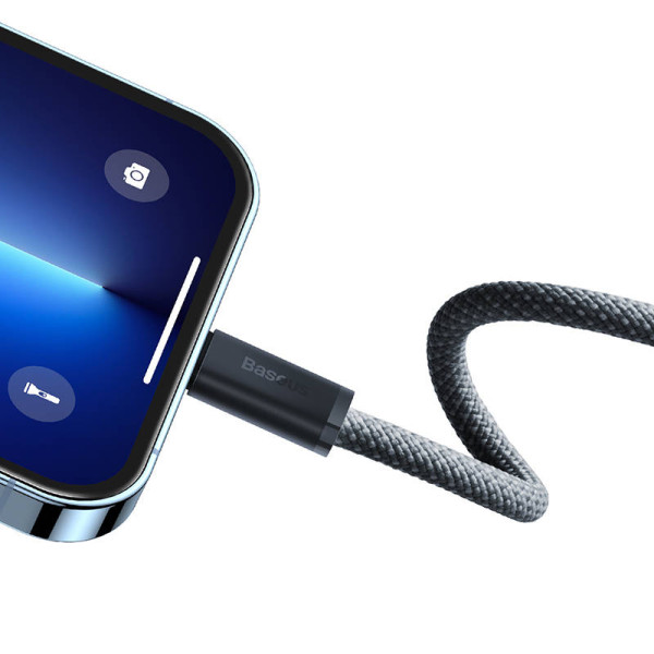 „Baseus Dynamic“ serijos USB-C laidas su „Lightning“ 20 W 2 m pilkas